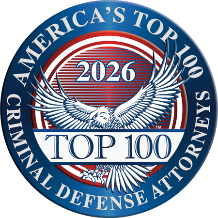 America's Top 100 Criminal Defense Attorneys 2026 badge awarded to Amel Spahija