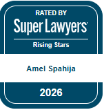 Super Lawyers Rising Stars 2026 badge awarded to Amel Spahija